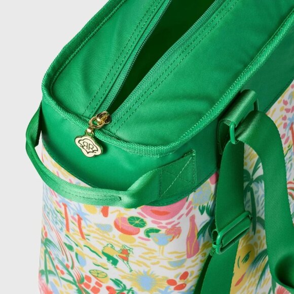 NWT Vacation Backpack Tote Cooler Yellow/Green - Roller Rabbit x Target - Picture 4 of 4
